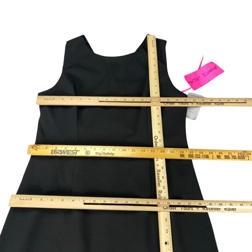 Betsey Johnson Scuba Crepe Midi Dress Women Size14 Black - Picture 6 of 16
